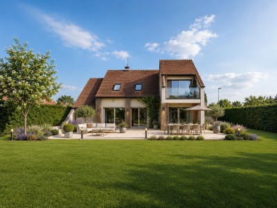 Maison d architecte des années 1980 avec jardin A VENDRE - SENNECEY LE GRAND - 165 m2 - 235 000 &euro;