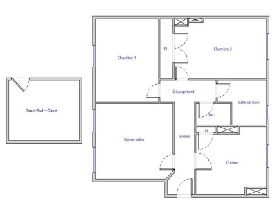 APPARTEMENT TYPE 3 A VENDRE - CHALON SUR SAONE - 51,99 m2 - 53500 €