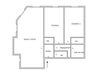 APPARTEMENT TYPE 3 AVEC BALCON ET GARAGE A VENDRE - CHALON SUR SAONE - 63,84 m2 - 145000 €