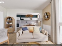 APPARTEMENT TYPE 3 AVEC CAVE A VENDRE - DIJON - 64.6 m2 - 74 000 &euro;