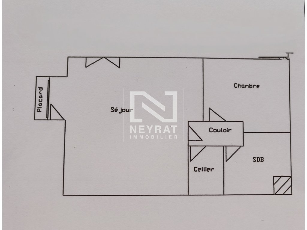 Auxonne centre T2 vendu loué avec cave et garage A VENDRE - AUXONNE - 48.54 m2 - 75 000 &euro;
