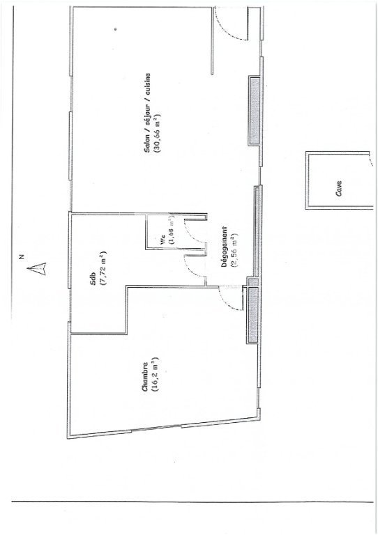 APPARTEMENT T2 A VENDRE - ST JEAN DE LOSNE - 58.79 m2 - 70�000�&euro;