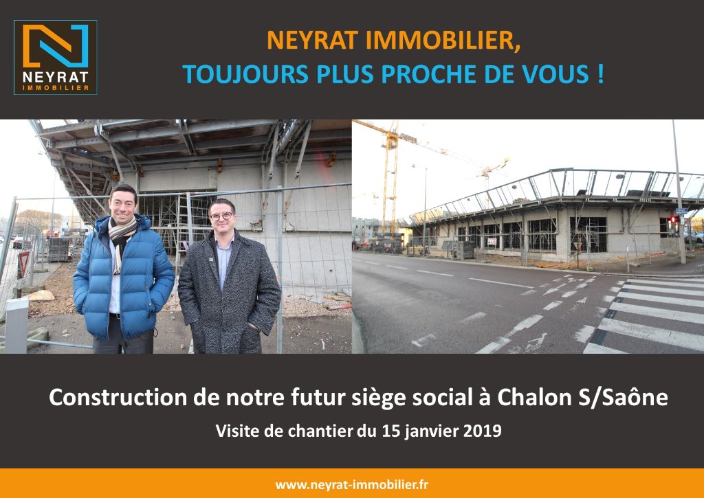 NEYRAT immobilier construit son futur siège social à Chalon Sur Saône